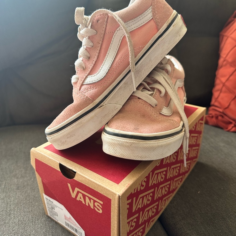 Toddler Girl Vans pink suede